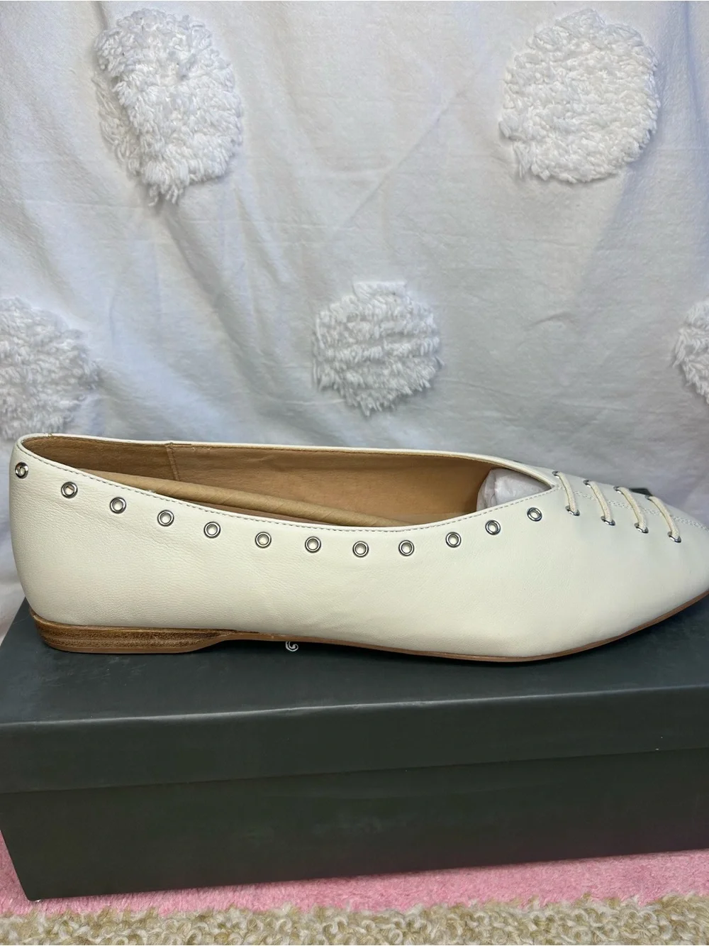 Anthropologie Silent D Lonny Grommet Lace-Up Flats